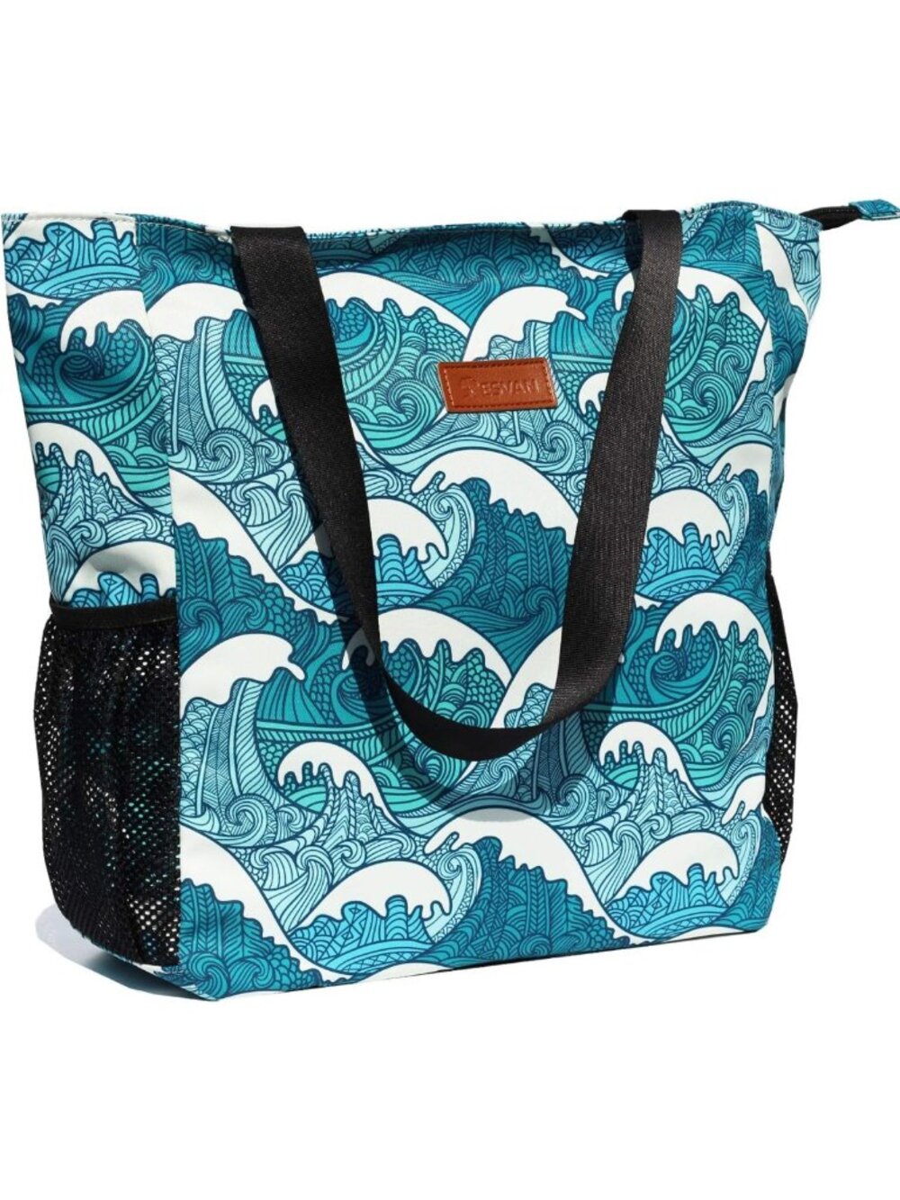 Floral Water-Resistant Large Tote Bag | Stylish Shoulder Bag for Gym, Beach